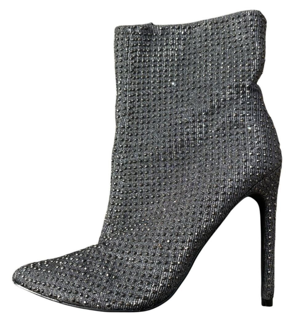 Steve Madden Wifey Studded Stiletto Booties - Size 8